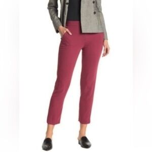THEORY Thaniel Sharpton Cropped Tapered Pull On Pants 4 Pink